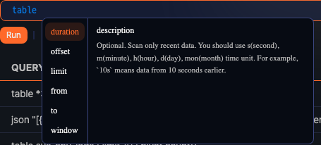 Option auto-completion