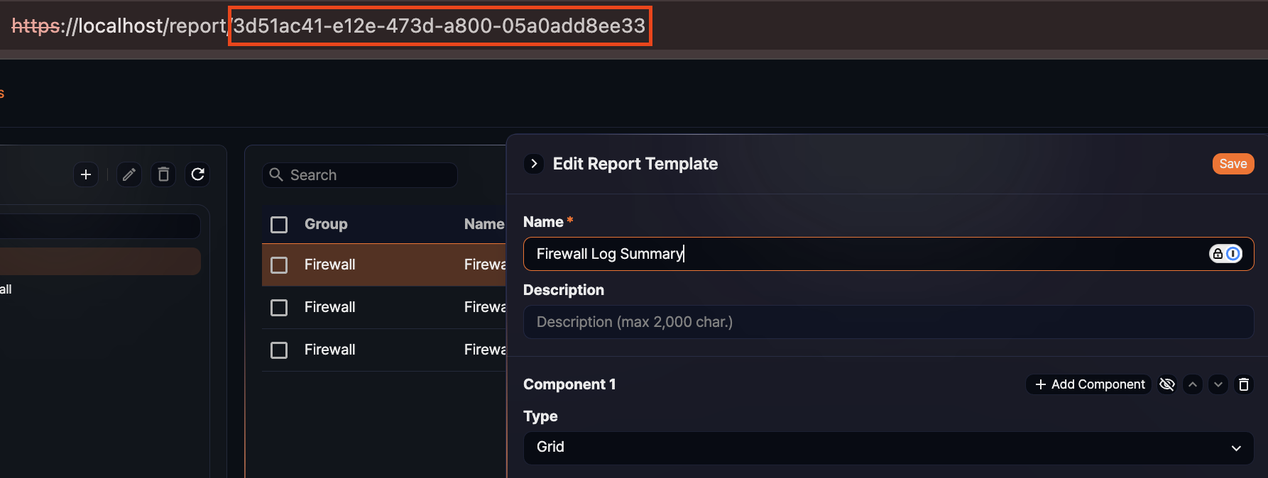 Check report template GUID