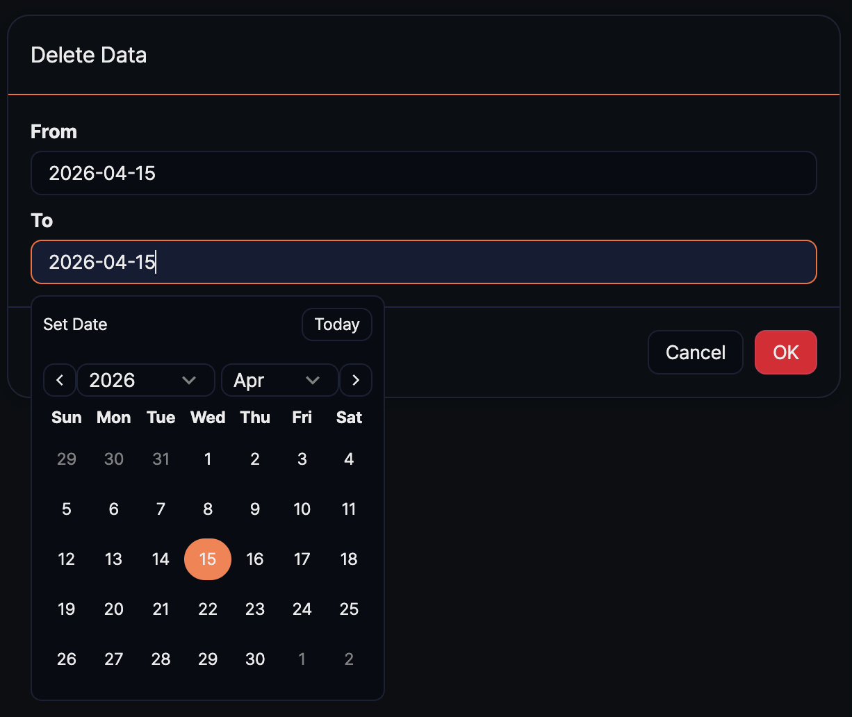 Table View - Delete Data