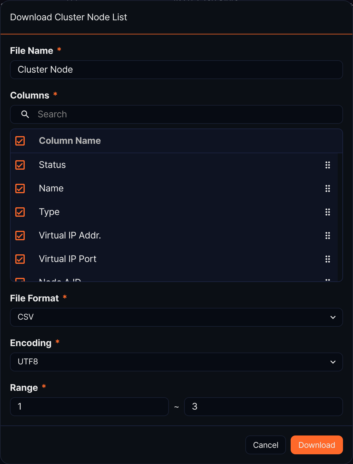 Download Node List