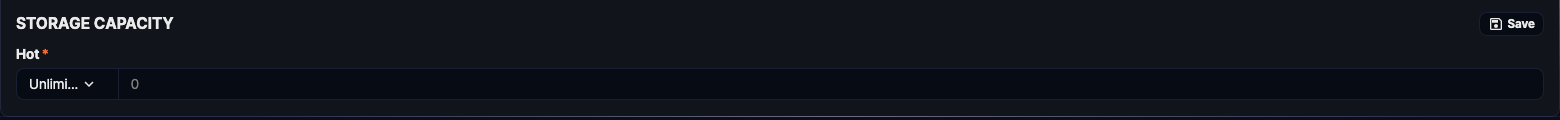 Maximum Storage Capacity