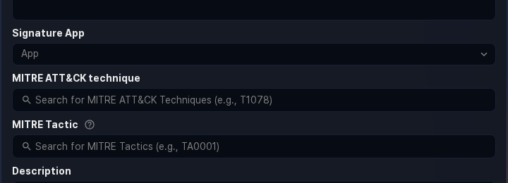 バッチ検出シナリオのMITRE TTP設定