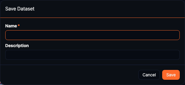 データセットとして保存
