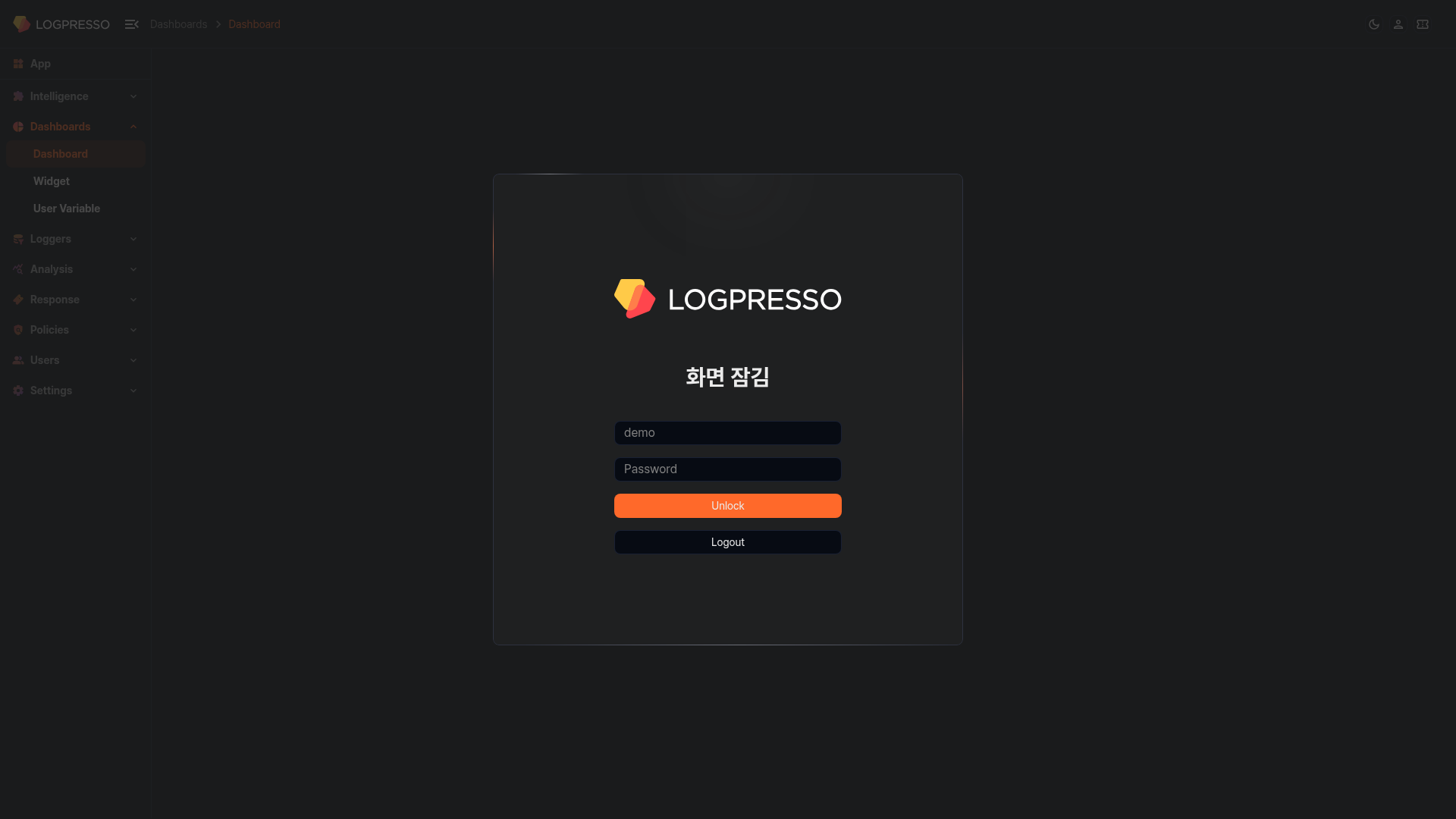 画面ロック画面