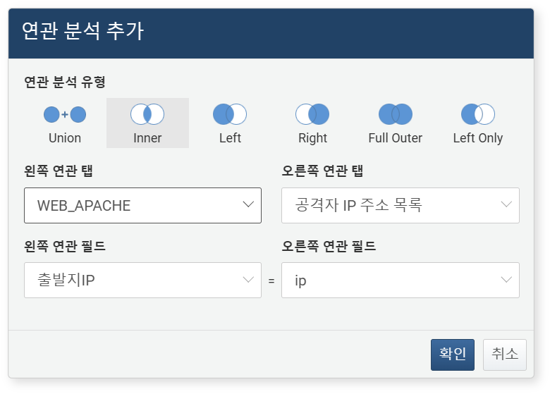 연관 분석 추가